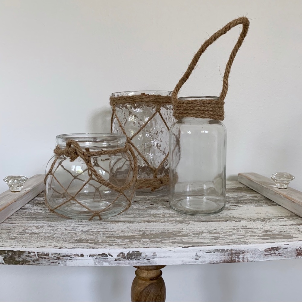 Beach candle holder set